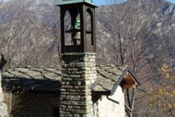 Cappella di Pourcil (Maria Ausiliatrice) - Campanile<br>