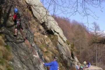 Palestra di roccia, Serre-de-Biel<br>